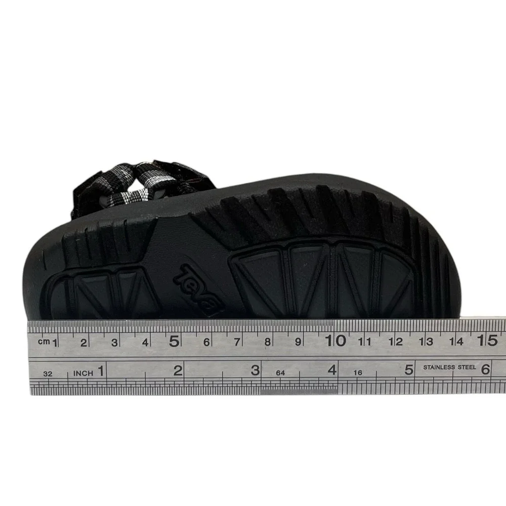 Teva Baby Toddler Boys Adjustable Sport Sandals Size 5 Black Gray Open Toe
